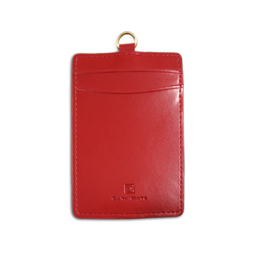 DATA MATE 真皮證件套 - 直式伸縮扣識別證吊牌　DM-257
